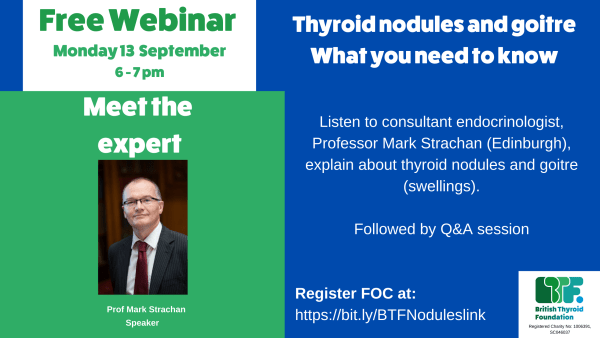 Thyroid nodules and goitre webinar- September 2021
